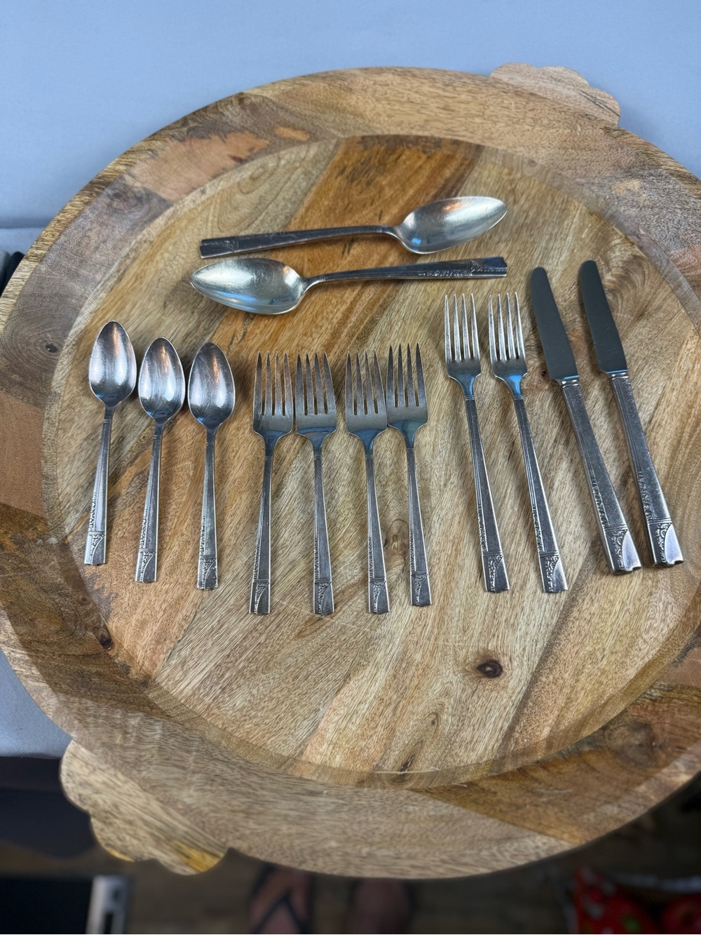 Vintage Nobility Plate Silverplate Flatware Lot Floral Pattern 13 Pc